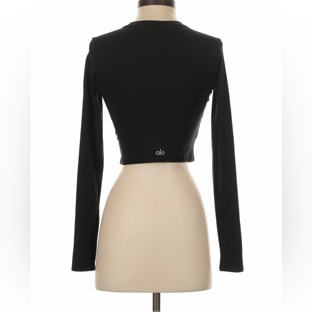 Alo Yoga Alosoft Crop Finesse Long Sleeve, Size XS - Picture 4 of 6
